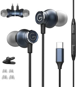 GEVO �^�C�vc �C���z�� Type-C �C���t�H�� �}�C�N�t�� ���C�݌v �L�� USB C �����R���t�� DAC�`�b�v HiFi���� �N���A�ʘb ���ʒ��� �y�� �m�C�Y�L�����Z�����O ���R��h�~
