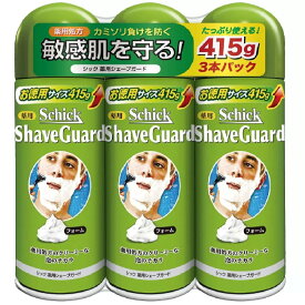 シック SCHICK シェービングフォーム・ジェル セット 415g×3本