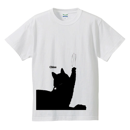 nadeyo 新作揃え スタッフのネコＴシャツ 猫 猫グッズ ねこ cat ホワイト 黒猫 白Tシャツ 最安値に挑戦