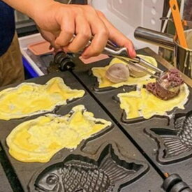 たい焼き器 業務用 鯛焼き型 電気 3匹 3個 重ね合わせ式 たい焼きメーカー かわいい