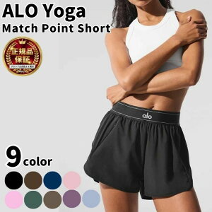 Alo Yoga �p���c �V���[�c �A���[���K Match Point Short �}�b�`�|�C���g �V���[�g �Z�p�� �n�[�t�p���c �؍��A�C�h�� �A���o�T�_�[ �����Y ���f�B�[�X �p���c ��l�C ���j�Z�b�N�X ��00582 [�ߗ�]