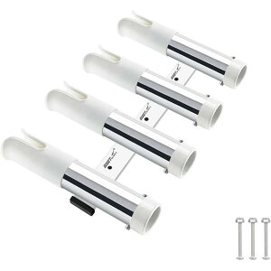 連釣りロッドホルダー 船用釣竿ホルダー ステンレス鋼釣り竿スタンド 船竿置きブラケットソケット ブラケットアタッチメントの取り付け