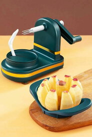 手動 野菜 皮むき器 吸盤付き フルーツカッター 野菜 果物 リンゴ、ナシ、ジャガイモ アボカド キッチン用品 果物削り 皮むき器 りんご皮むき器回転式 フルーツピーラー