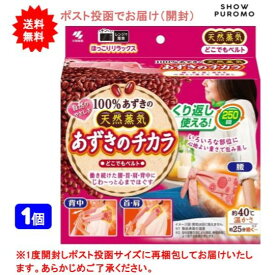 最大3,000円引きクーポン先着配布! 【1個】小林製薬 あずきのチカラどこでもベルト【送料無料】【開封してポスト投函】