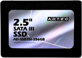 アドテック SSD 256GB 3D TLC 2.5インチ SATA 3年保証 AD-SSD25I-256G
