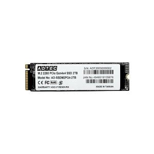 �݌ɗL�A���[ �A�h�e�b�N M.2 2TB 3D TLC NVMe PCIe Gen4x4(2280) 3�N�ۏ� AD-SSDM2PG4-2TB
