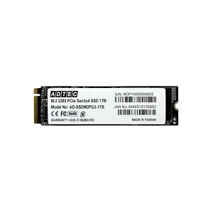 �݌ɗL�A���[ �A�h�e�b�N M.2 1TB 3D TLC NVMe PCIe Gen3x4(2280) 3�N�ۏ� AD-SSDM2PG3-1TB