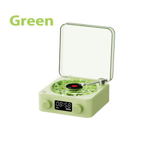 bluetooth スピーカー 海 レコード Bluetooth 海を聴く レトロ レコードスピーカー おしゃれ 復刻スピーカー レコードプレーヤー風 コンパクト 充電式 ブルートゥース LEDライト ギフト プレゼント