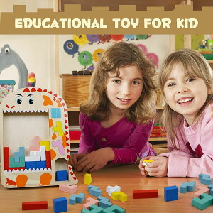 【3点15%offクーポン配布中! 教育玩具 プレゼント 指先訓練 脳トレ 知育パズル 積み木 型はめ 立体パズル テトリス 木製テトリスパズル 木製パズル