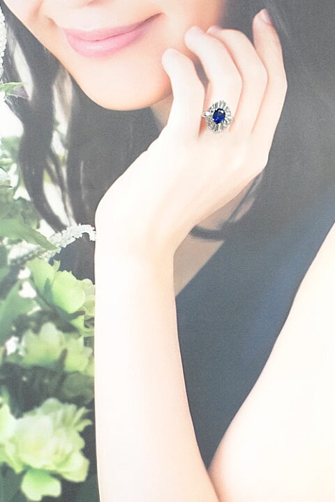 楽天市場】三越 サファイア リング 2.25ct ダイヤモンド Pt900 