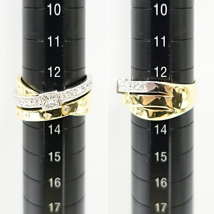 楽天市場】☆1/10 ベリテ ダイヤモンド リング 0.55ct K18 イエロー 