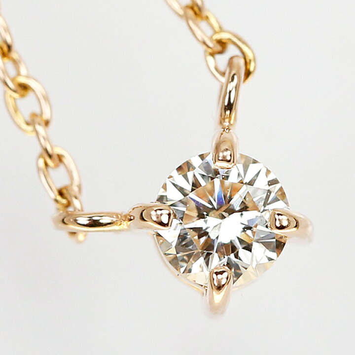楽天市場】☆3/6 エテ ダイヤモンド ネックレス 0.10ct K18 ピンク 