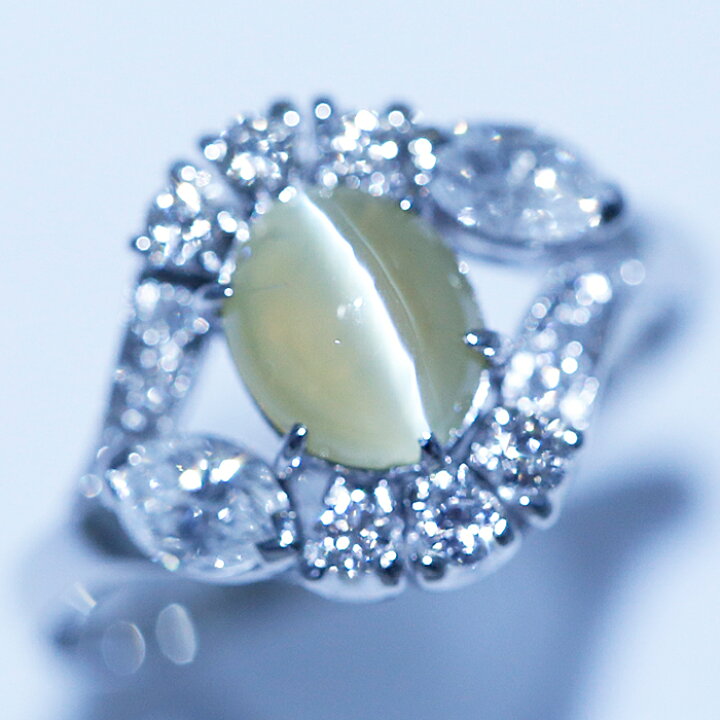 楽天市場】☆10/27 ミキモト クリソベリルキャッツアイ リング 1.35ct 