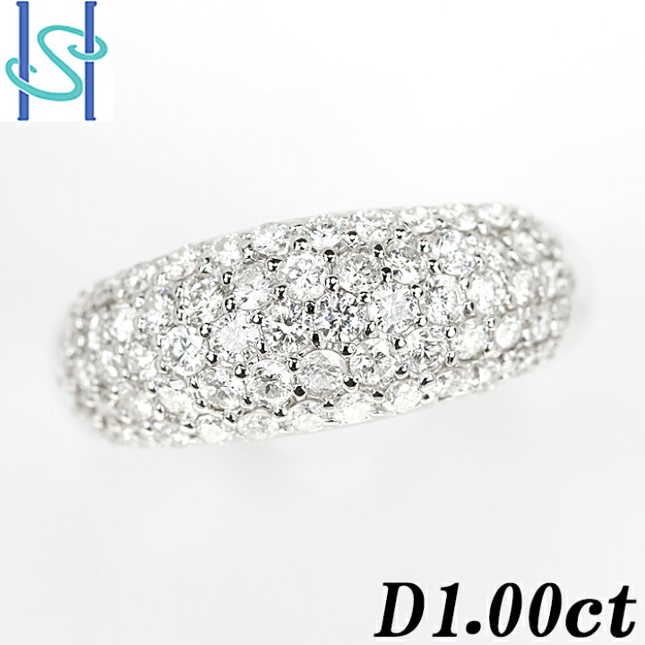 楽天市場】☆ダイヤモンド リング 1.00ct プラチナ Pt900 パヴェリング  