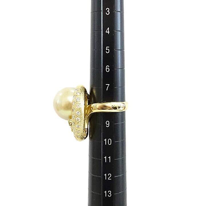 楽天市場】松沢安行 白蝶ゴールデンパール リング 14.2mm イエロー