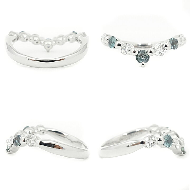 0.25ct アレキサンドライトパヴェダイヤモンドプラチナリングPT900
