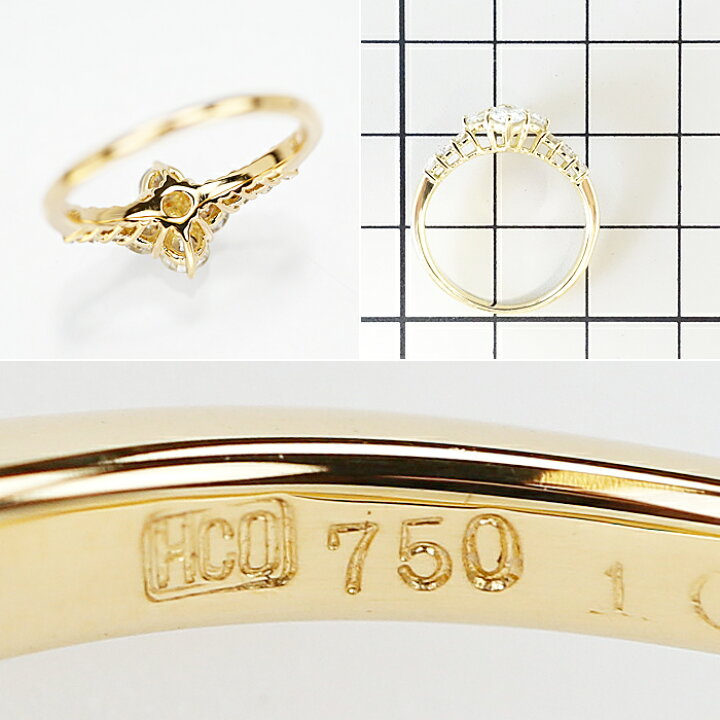楽天市場】☆3/5 クイーン ダイヤモンド リング 0.78ct K18 イエロー 