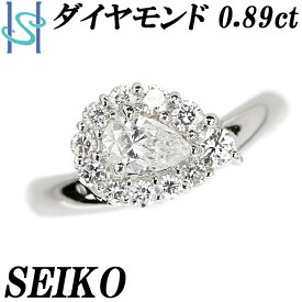 リニューアルセール【最大42%OFF&全品5倍&最大3万円クーポン】セイコー ダイヤモンド 0.89ct Pt900 ペアシェイプカット ドロップ 雫 しずく 涙 なみだ 変形カット ファンシーカットブランド SEIKO | プラチナ 上品【SH110428】