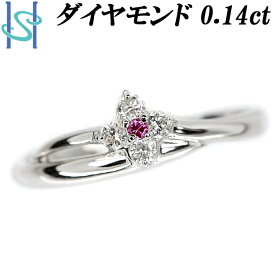 楽天スーパーSALE【最大33%OFF&全品5倍&最大3万円クーポン】トリートダイヤモンド リング 0.14ct ダイアモンド K18WG 花 フラワー 透かし 華奢 細め | 18金 ダイアモンド デイリーユース シンプル かわいい おしゃれ【中古】【SH97400】