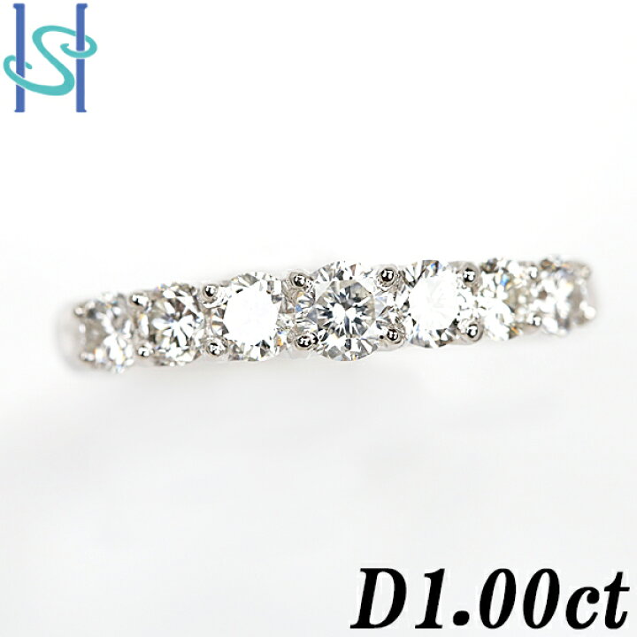 楽天市場】☆3/6 ダイヤモンド ハーフエタニティ リング 1.00ct 