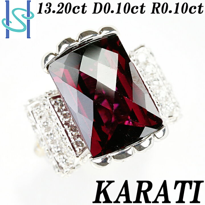 楽天市場】☆12/22 カラッチ ロードライトガーネット リング 13.20ct 