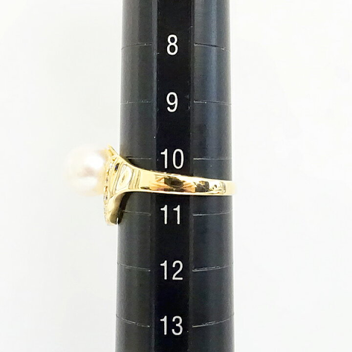 楽天市場】タサキ 田崎真珠 アコヤパール リング 7.5mm ダイヤモンド  