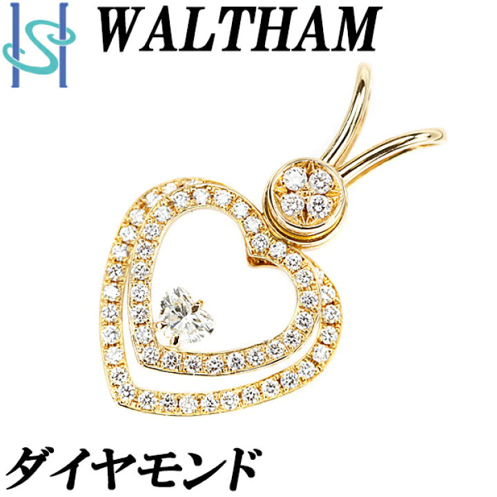 楽天市場】ウォルサム ダイヤモンド ペンダントトップ K18YG 揺れる  