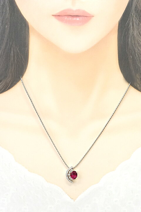 楽天市場】ルベライト ネックレス 2.56ct レッドトルマリン 