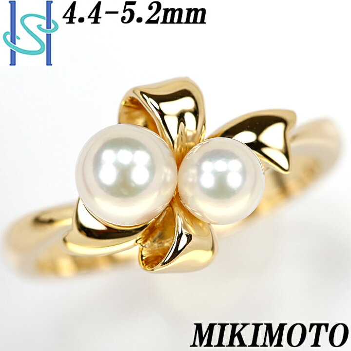 楽天市場】☆11/25 ミキモト アコヤパール リング 4.4-5.2mm K18  
