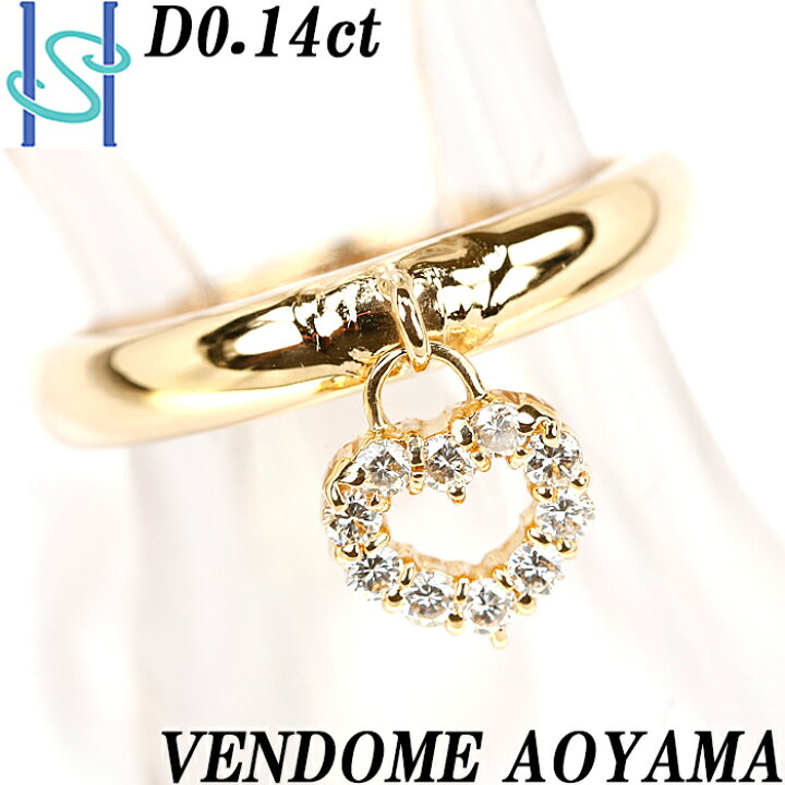 楽天市場】☆11/7 ヴァンドーム青山 ダイヤモンド リング 0.14ct K18 