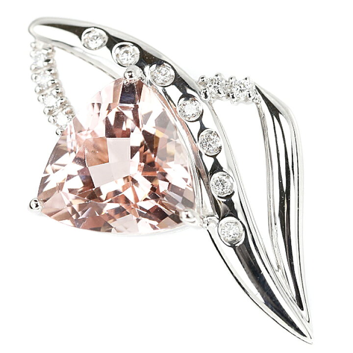 楽天市場】モルガナイト ペンダントトップ 5.38ct ダイヤモンド Pt900 