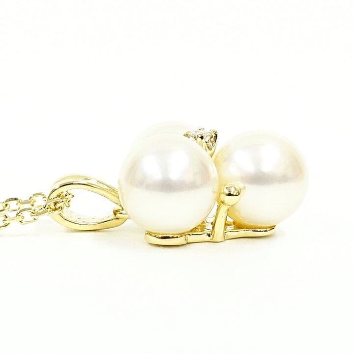 楽天市場】☆ミキモト アコヤパール ネックレス 6.5mm ダイヤモンド  