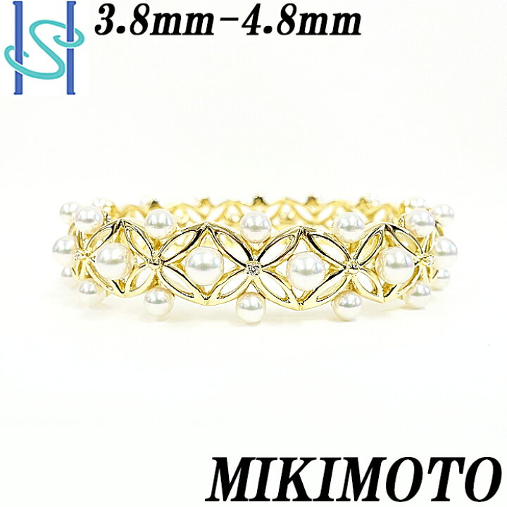 楽天市場】☆4/30 ミキモト アコヤパール バングル 3.8-4.8mm 