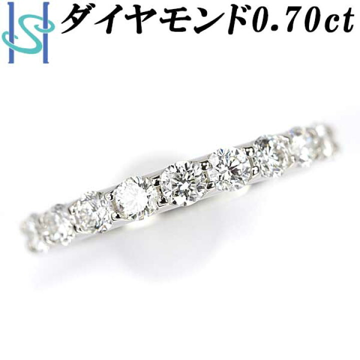 楽天市場】☆1/19 ダイヤモンド ハーフエタニティリング 0.70ct 