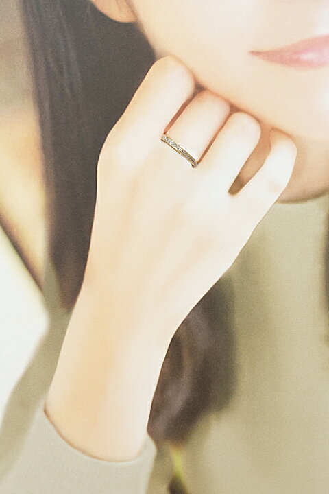 楽天市場】☆3/7 サムシングブルー ダイヤモンド ハーフエタニティ  