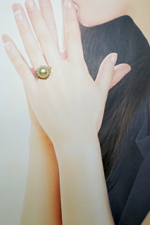 楽天市場】☆11/5 タサキ 田崎真珠 白蝶パール リング 12.7mm  