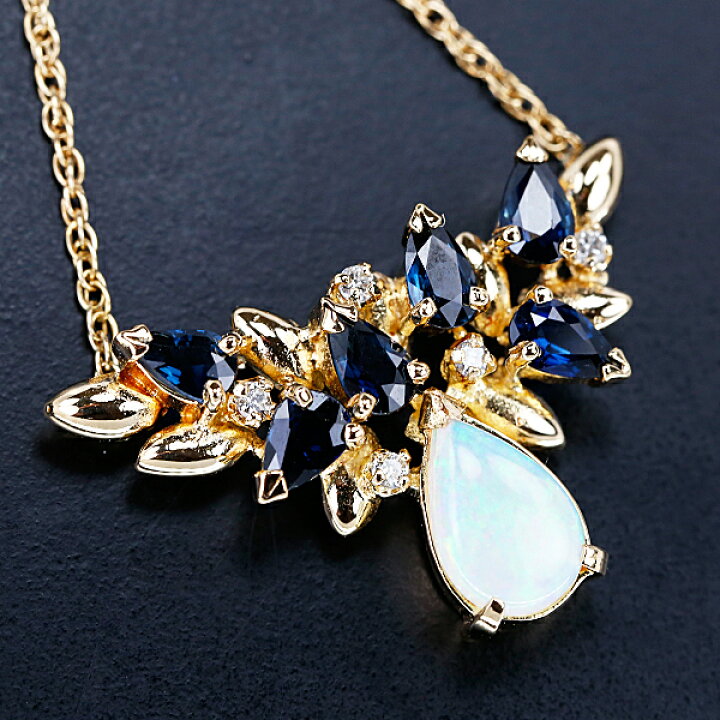 楽天市場】☆5/29 ジバンシィ オパール ネックレス サファイア  