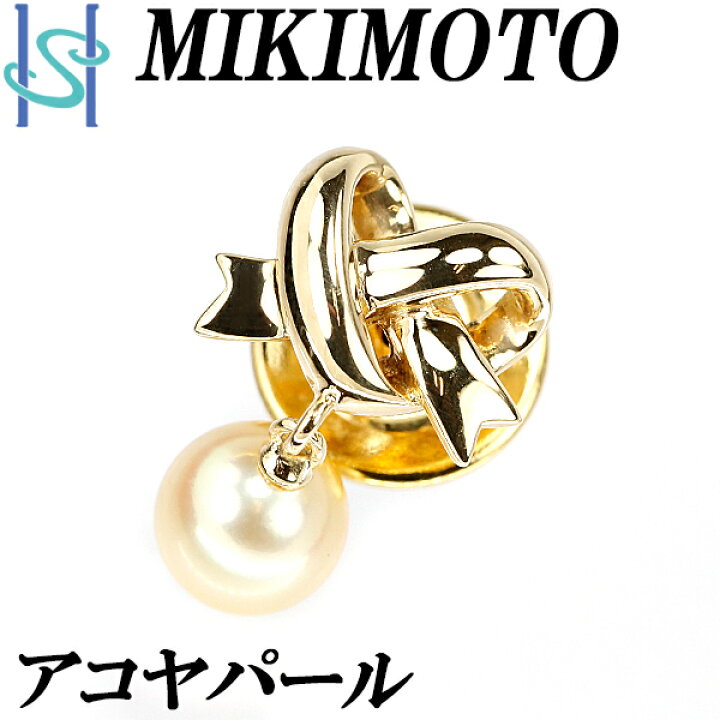 楽天市場】☆7/16 ミキモト アコヤパール ピンブローチ 6.3mm K18YG 