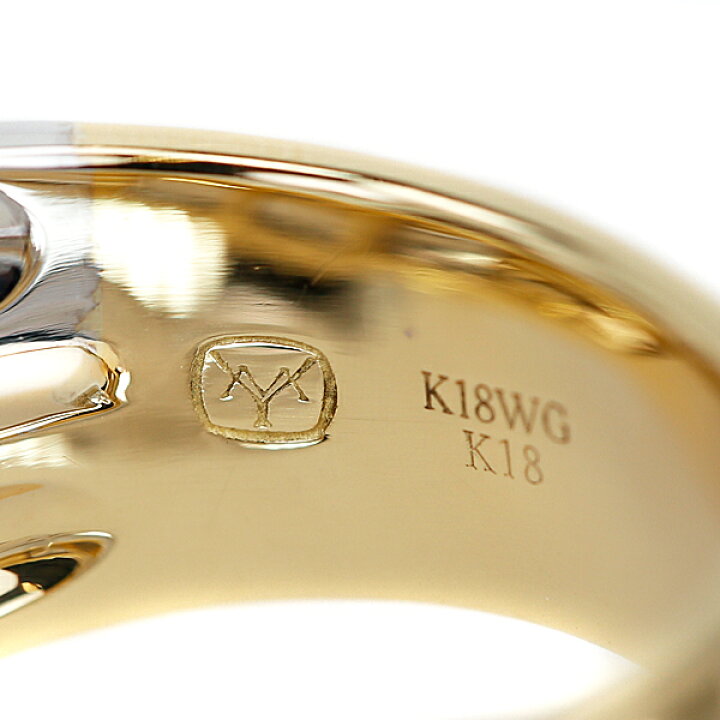 楽天市場】山本真理 イエローダイヤモンド リング 0.222ct K18YG K18WG 