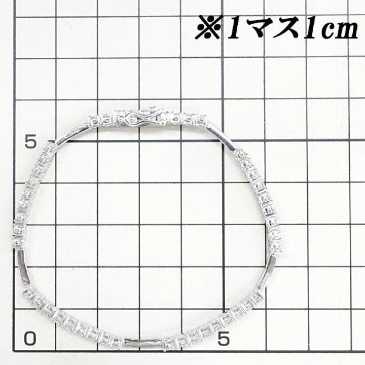 楽天市場】デビアス ライン ダイヤモンド ブレスレット 3.00ct K18WG 