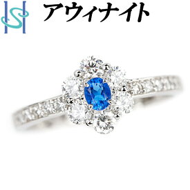 【4/1限定 全品ポイント10倍+FASHION SPECIAL FAIR 5%OFF】アウイナイト リング 0.09ct ダイヤモンド 0.55ct プラチナ Pt900 アウィナイト 花 フラワー 植物 ボタニカル 細め レアストーン 希少石 | ダイアモンド シンプル かわいい おしゃれ【SH95279】