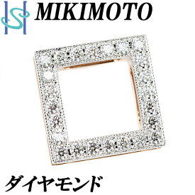 楽天スーパーSALE【最大33%OFF&全品5倍&最大3万円クーポン】ミキモト ダイヤモンド ペンダントトップ 0.71ct K18 ホワイトゴールド ピンクゴールド 2way リバーシブル スクエア 正方形 誕生石 4月 MIKIMOTO | 18金 K18WG PG ダイアモンド おしゃれ【中古】【SH96320】