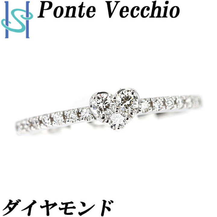 楽天市場】☆6/10 ポンテヴェキオ ダイヤモンド リング 0.18ct K18WG  