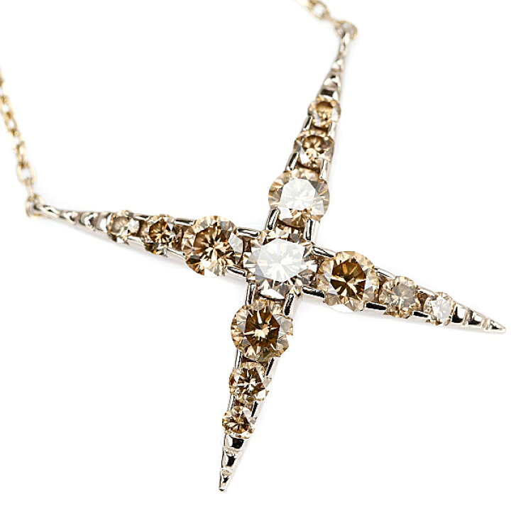 楽天市場】☆12/11 カシケイ ブラウンダイヤモンド ネックレス 1.00ct 