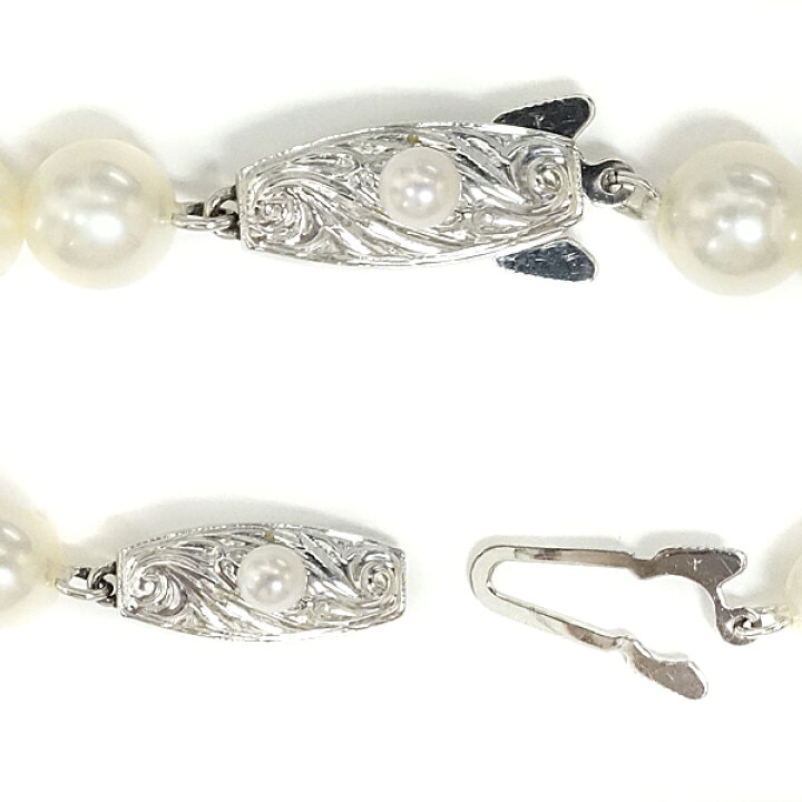 楽天市場】タサキ 田崎真珠 アコヤパール ネックレス 6.7-6.8mm K14WG 
