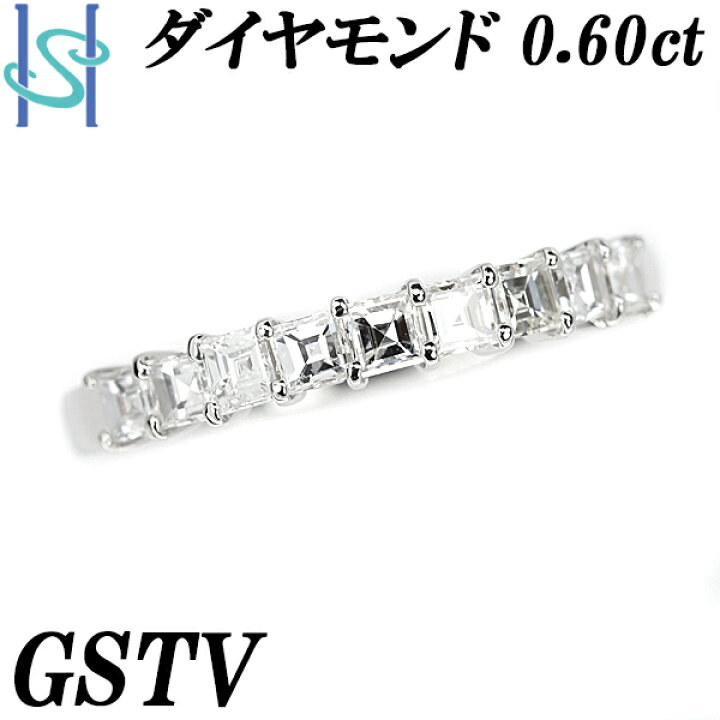 楽天市場】☆11/13 GSTV ダイヤモンド リング 0.60ct Pt950 スクエア 