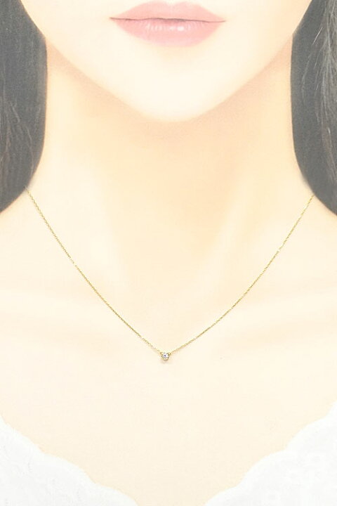 楽天市場】アーカー ダイヤモンド ジェーン ネックレス 0.05ct K18YG 