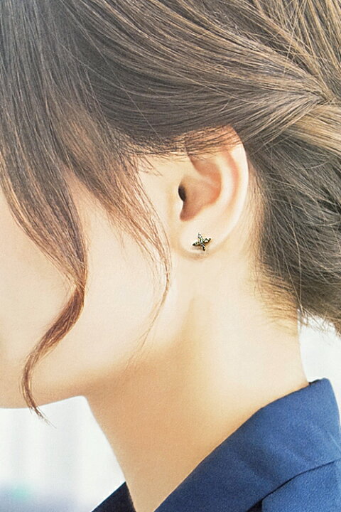 楽天市場】☆2/2 カシケイ ダイヤモンド ネイキッド ピアス 0.23ct  