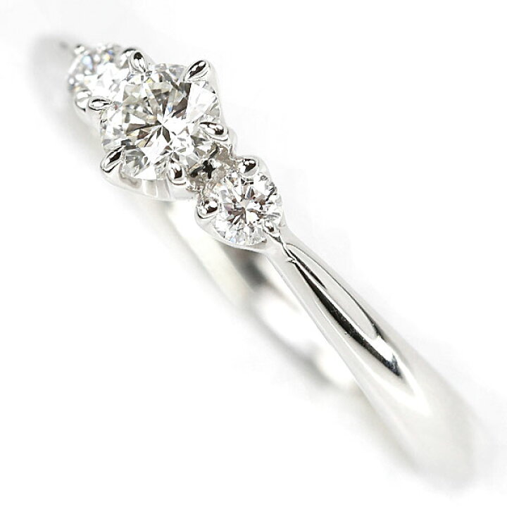 楽天市場】トレセンテ ダイヤモンド リング 0.15ct Pt900 ピンキー 3P 
