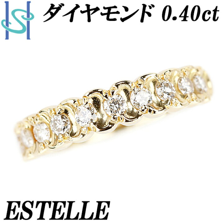 楽天市場】エステール ダイヤモンド ハーフエタニティ リング 0.40ct  